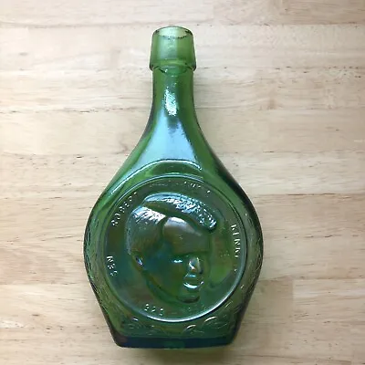 Vintage Wheaton Green Glass Bottle Robert Francis Kennedy 1925-1968 • $22.30