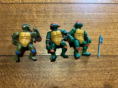 Teenage Mutant Ninja Turtles  TMNT Vintage Rare Wacky Action Figures X 3 • $32