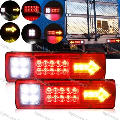 2 X Utility Trailer LED Tail Light Kit Stop Rear Brake Turn Indicator Truck Lamp • $18.50