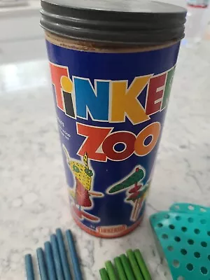 1961 Vintage Tinker Toy Zoo Canister Tinker Toy • $8.89