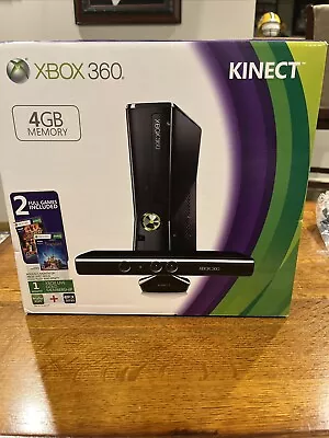 Microsoft Xbox 360 S Gaming Console And Kinect - Black • $200