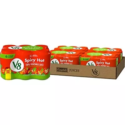 $39.20 • Buy V8 Spicy Hot 100% Vegetable Juice Vegetable Blend With Tomato Juice 11.5 FL O...