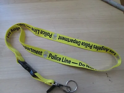 $4.20 • Buy Lapd Los Angeles Police  Department Line Barrier Do Not Cross Lanyard Id Holder