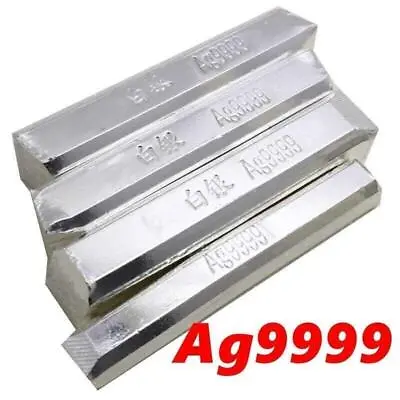 Pure Real Fine Silver 0.999 Bullion Bar Scrap Ag Material Real Silver Bar 10g • $22.99