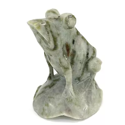 Vintage Carved Stone Frog Figurine • $20.91