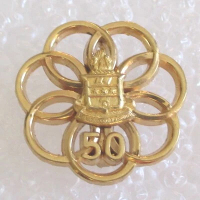 $39.99 • Buy Vintage Alpha Chi Omega ΑΧΩ Sorority Fraternity Alumnae 50 Year Member Award Pin