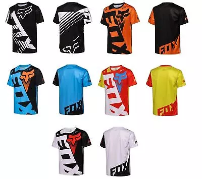 Men's Fox Jersey Riding T-shirts Motocross/MX/ATV/BMX/MTB Dirt Bike Racing Tops • $22.99