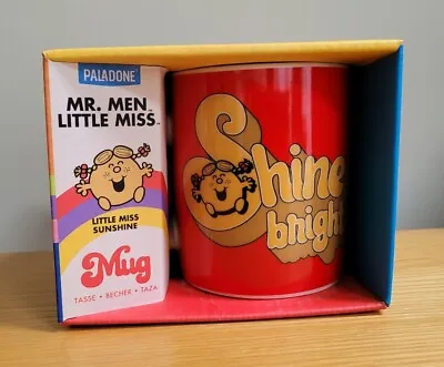 BNIB PALADONE Retro Style MR MEN LITTLE MISS Sunshine Mug Cup SHINE BRIGHT • £10.50