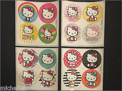 Hello Kitty Mini Dot Stickers X 8 Sheets - 32 Dots - Hello Kitty Stickers Party • $4.60