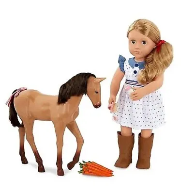 Our Generation Shelley With Foal 18  Doll & Horse Set • $24.06