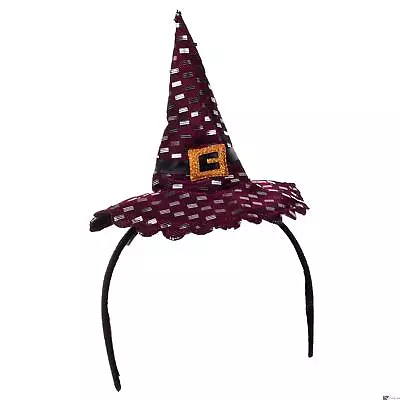 Veil Entertainment Small Witch  Mini Hat Headband One-Size 5.5  Tall Purple • $9.46