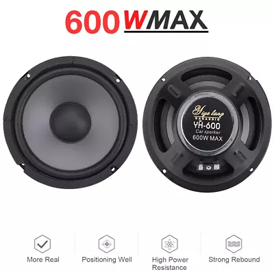 Powered Car Sub Woofer Audio 4/5/6 Inch Car Speakers 600W • $22.72