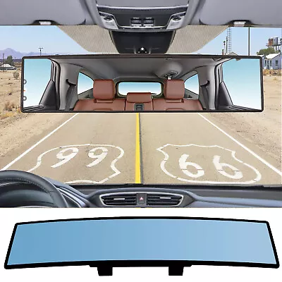 Interior Car Panoramic Convex Wide Angle Rear View Mirror 300mm Anti-glare US • $12.79