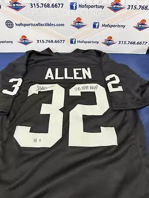 Marcus Allen Oakland Raiders Signed Custom Jersey! Inscrp. Sb Xviii Mvp! Bas Aut • $257