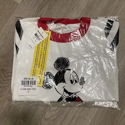 NWT Hanna Andersson Mickey Mouse Stripe Disney Pajamas Kids Sz 10 Shorts NEW • $26.95