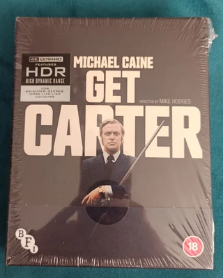 £27.99 • Buy Get Carter 1971 Blu-ray 2-Disc 4K UHD Dolby Vision BFI Release With 80pg Booklet