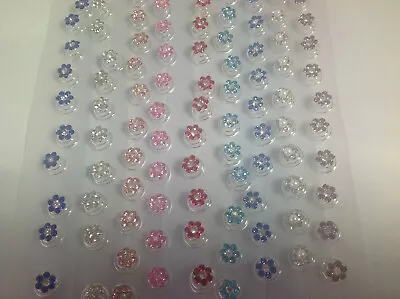 Hair Jewels.Gems.Flower.Diamante.Spiral.Gems.Coils.Springs.wedding.bride.12pck • £3.99