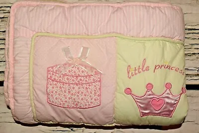 Lambs & Ivy Baby Bedding Quilt Green & Pink Little Princess Blanket Ballerina  • $15.99