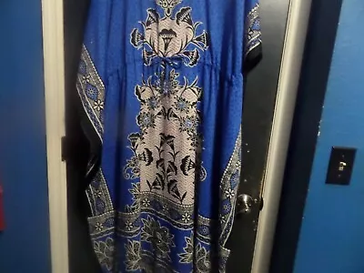 True Rock Women's Moo Moo House Dress Blues/Multicolor Size Free Size • $16.99
