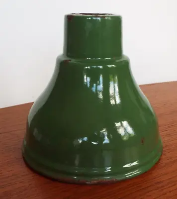 £5 • Buy Vintage  Green  Enamel  Industrial Lamp Shade