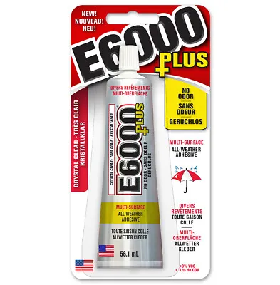 £10.99 • Buy E6000 PLUS Multi Surface - No Odour Industrial Strength Adhesive Glue Clear 56ml