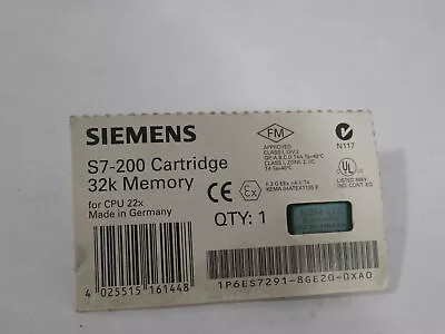 Siemens 6ES7291-8GE20-0XA0 S7-200 32K Memory Cartridge For CPU 22X NEW • $339.99