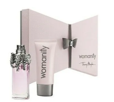 THIERRY MUGLER Womanity 50ml 1.7oz EDP + Perfumed Body 50ml 2pcs Gift Sets Rare • $109.95