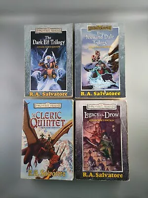 Forgotten Realms R.A. Salvatore Collector's Edition 4x Book Bundle • £79.99