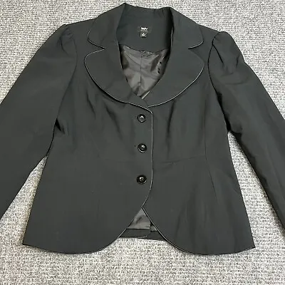 Mossimo Blazer Jacket Womens Size Medium Black Button Up Long Sleeve • $9.92