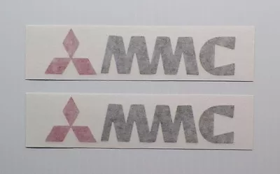 New Classic Mitsubishi MMC Logo Decal Pair Of 2 Starion Lancer Mirage Turbo • $20