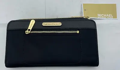 Michael Kors Colgate Zip Around Continental Wallet Black NEW WITH TAGS • $59.99