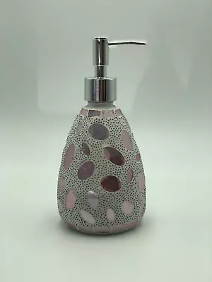 Rose Gold Glass Mosaic Soap Dispenser Pump Bottle Soap Holder Crystal Colourful • $38.71