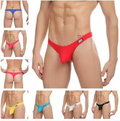 Men's Sexy Silky Soft Stretch Bulge Enhancing Spandex Thong Hot Underwear Pants • £6.99