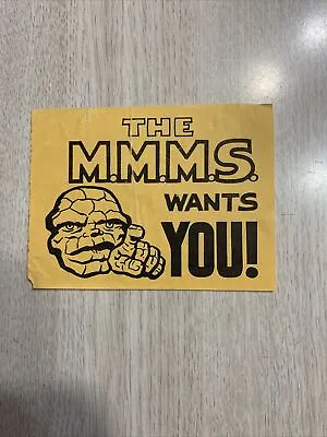 1965 Mmms Wants You Vintage Sticker Merry Marvel Marching Rare Marvelmania • $10