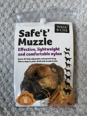 £4.50 • Buy Walk 'R' Cise Safe  T  Nylon Muzzle, Size 8 Suggested For Boxer