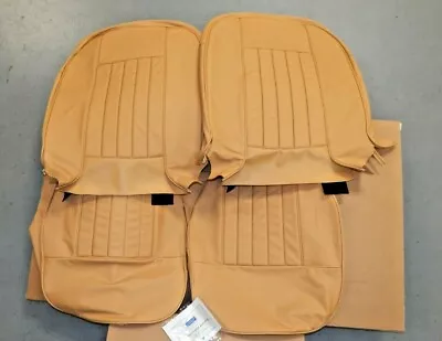 New Leather Front Seat Covers Upholstery For MGB 1962-1968 Honey Tan 641-237 • $899.95