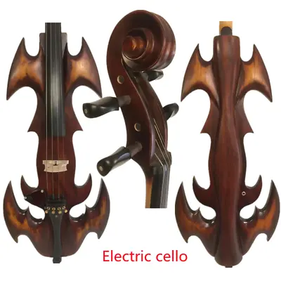 Rare Model Fancy Crazy-4 Art Streamline 5strings 4/4 Electric Cello #11466 • $620.43