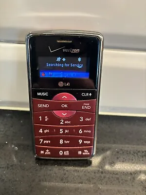 LG ENV2 VX9100M Red/Burgundy Cell Phone Vintage Works Verizon Y2K EUC • $25