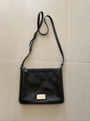 $59.95 • Buy OROTON Black Leather Cross Body/Shoulder Bag / Handbag