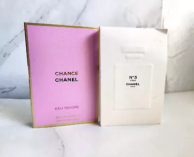 Chanel No. 5 EDT & Chance Eau Tendre EDP 1.5 Ml X 2 New Authentic • $26