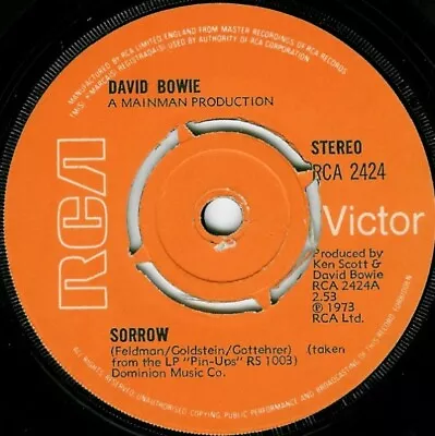 David Bowie - Sorrow (1973) 7  Single • £9.99