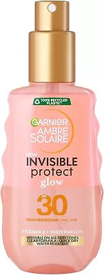 Garnier Ambre Solaire Invisible Protect Glow Sun Protection Spray SPF30 150ml • £9.89