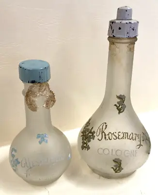 1940's BABS CREATIONS PERFUME BOTTLES-SALON-BARBERSHOP-VANITY-YESTERYEAR-COLOGNE • $59.95