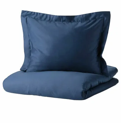 Ikea LUKTJASMIN King Size Duvet Cover (220x240cm ) Dark Blue/Navy • £42.99