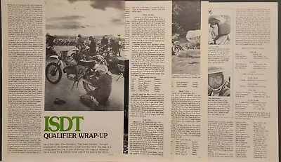 1975 World Champion 8p Motorcycle Race Print Article Marty Smith Ellis • $7.99