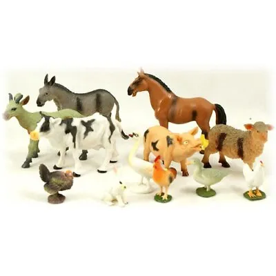 Farm Animal Toy Set Plastic Childrens Animals Toys Farmyard Creatures Pack Of 1 • £10.38