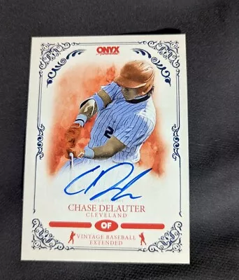 $19.99 • Buy 2022 Onyx Vintage Chase Delauter Rc Auto #vacd (blue /400)