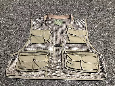 Orvis XL Hunting Fishing Mesh Vest Forest Green Nylon Blend Buckle • $25