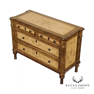 Paint Decorated French Louis XVI Style Chest Of Drawers • $965