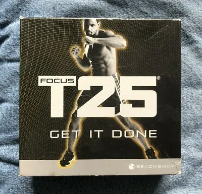 FOCUS T25 GET IT DONE DVD Set ALPHA + BETA Workouts 9 Discs Pre Owned • $9.99
